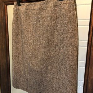 J Crew 100% Wool Pencil Skirt